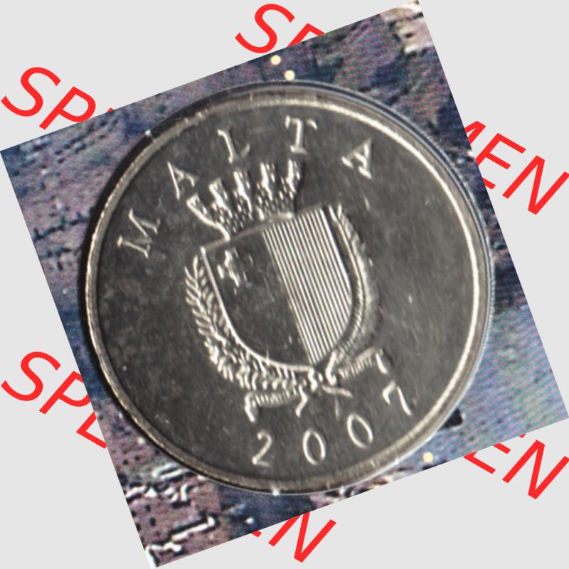 Münzen Malta Umlaufmünze 1991-2007, 1 Lira, Lm 2007, Vorderseite Sammlung
