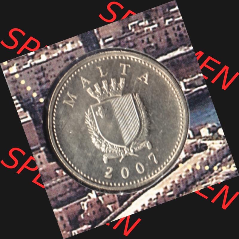 Münzen Malta Umlaufmünze 1991-2007, 25 Cent 2007, Vorderseite Sammlung