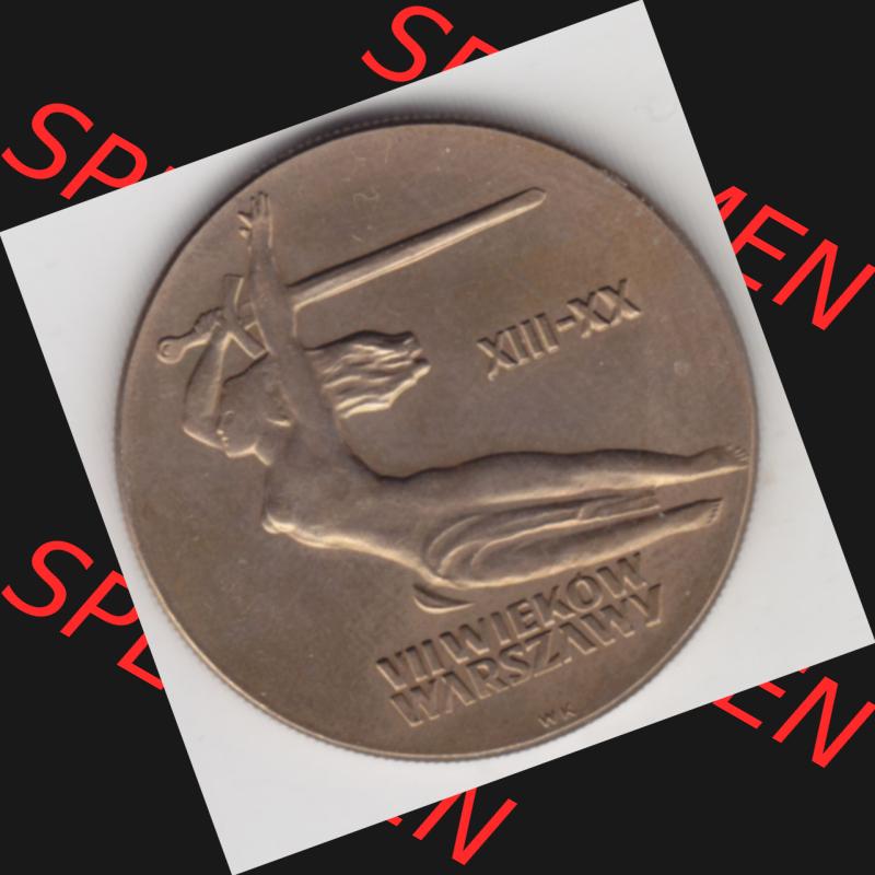 Münzen Polen Gedenkmünze 1965-1965, 10 Zloty 700 Jahre Warschau, Sigismundssäule (2) Sammlung