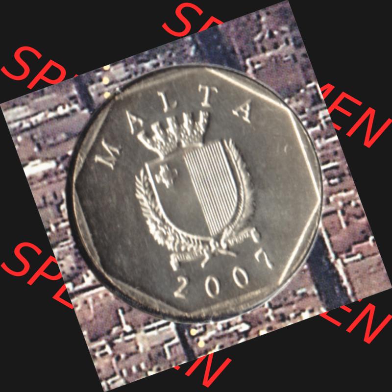 Münzen Malta Umlaufmünze 1991-2007, 50 Cent 2007, Vorderseite Sammlung