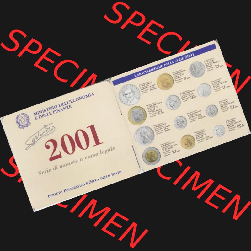 Münzen Italien Umlaufmünze 2001-2001, Münzsatz von Italien 1 Lira bis 1000 Lire. Vorderseite und Rückseite horizontal auf einen digitalen Bild der alten italienischen Münze... Sammlung