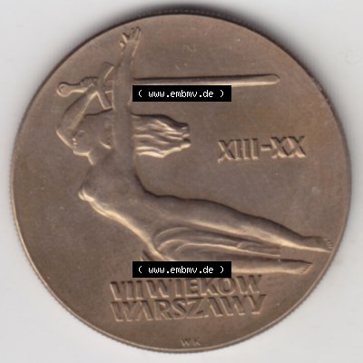 Münzen Polen Gedenkmünze 1965-1965, 10 Zloty 700 Jahre Warschau, Sigismundssäule (2) Sammlung