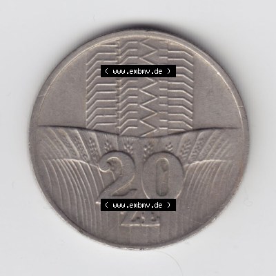 Münzen Polen Umlaufmünze 1973-1976, 20 Zlotych 1976 (2) Sammlung