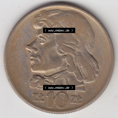Münzen Polen Gedenkmünze 1959-1966, 10 Zloty Polnische Volksrepublik 1960 (2) Sammlung