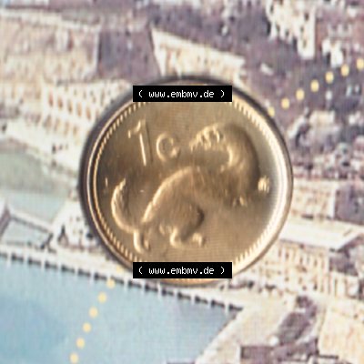 Münzen Malta Umlaufmünze 1991-2007, 1 Cent 2007, Rückseite Sammlung
