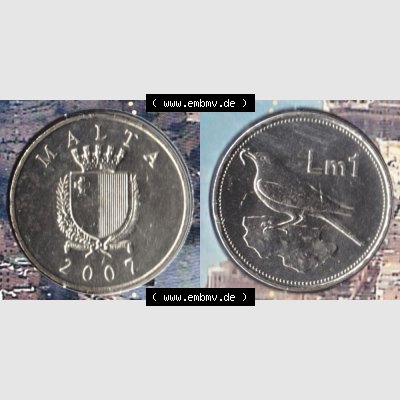 Münzen Malta Umlaufmünze 1991-2007, 1 Lira, Lm 2007 (3) Sammlung