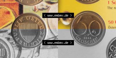 Münzen Österreich Umlaufmünze 1959-2001, 50 Groschen 2000, Münze aus Österreich -.-.- Sammlung