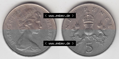 Münze aus Großbritannien Sammlung