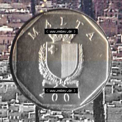 Münzen Malta Umlaufmünze 1991-2007, 50 Cent 2007, Vorderseite Sammlung