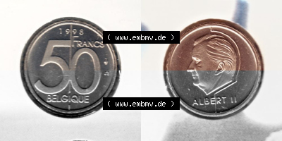 Belgien vor Einführung der Euromünzen in Belgien Sammlung