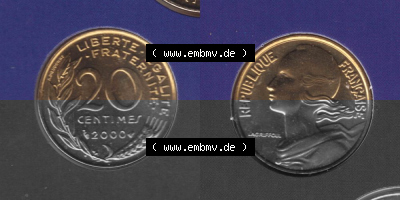 Umlaufmünze aus Frankreich in der Francs-Währung Sammlung
