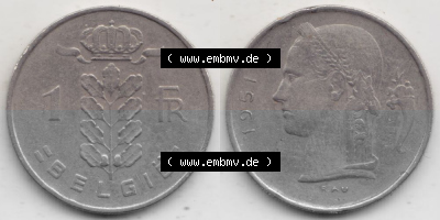 Belgien vor Einführung der Euromünzen in Belgien Sammlung