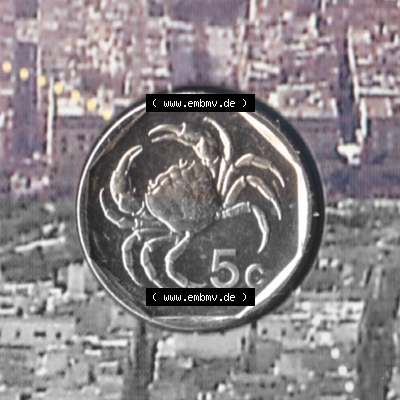 Münzen Malta Umlaufmünze 1991-2007, 5 Cent 2007, Rückseite Sammlung