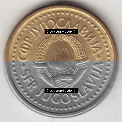 Münzen Jugoslawien Umlaufmünze 1990-1991, 10 Para 1990, Bild mit Vorderseite der Münze als Bildmaterial Sammlung