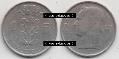 Belgien vor Einführung der Euromünzen in Belgien Sammlung