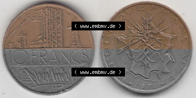 Umlaufmünze aus Frankreich in der Francs-Währung Sammlung