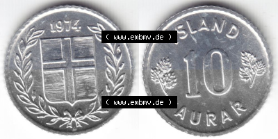 Umlaufmünze aus Island in Isländischen Kronen-Währung Sammlung