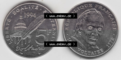 Umlaufmünze aus Frankreich in der Francs-Währung Sammlung