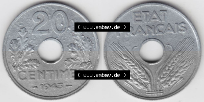 Umlaufmünze aus Frankreich in der Francs-Währung Sammlung
