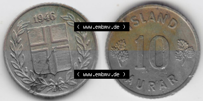 Umlaufmünze aus Island in Isländischen Kronen-Währung Sammlung