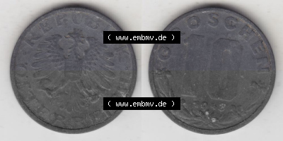 Münzen Österreich Umlaufmünze 1947-1949, 10 Groschen 1948 II., Münze aus Österreich -.-.- Sammlung
