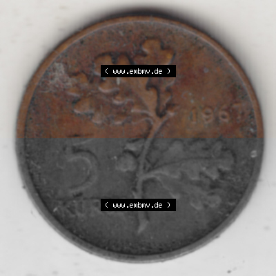 Münzen Türkei Umlaufmünze 1958-1968, 5 Kurus 1967. Rückseite der Münze der Türkei als Bildmaterial für Sammler und Münzen-Webseiten... Sammlung