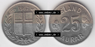 Umlaufmünze aus Island in Isländischen Kronen-Währung Sammlung