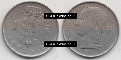 Belgien vor Einführung der Euromünzen in Belgien Sammlung
