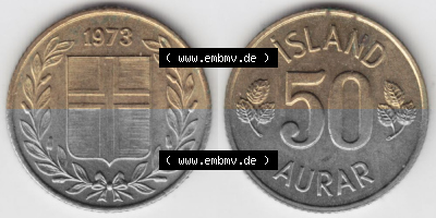 Umlaufmünze aus Island in Isländischen Kronen-Währung Sammlung