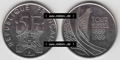 Umlaufmünze aus Frankreich in der Francs-Währung Sammlung