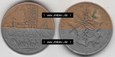 Umlaufmünze aus Frankreich in der Francs-Währung Sammlung