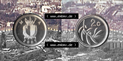 Münzen Malta Umlaufmünze 1991-2007, 2 Cent 2007 (3) Sammlung