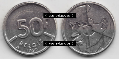 Belgien vor Einführung der Euromünzen in Belgien Sammlung