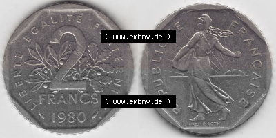 Umlaufmünze aus Frankreich in der Francs-Währung Sammlung