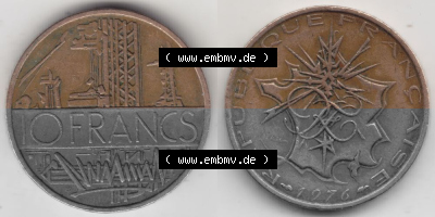 Umlaufmünze aus Frankreich in der Francs-Währung Sammlung