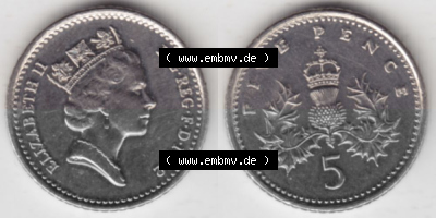 Münze aus Großbritannien Sammlung
