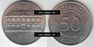 Umlaufmünze aus Island in Isländischen Kronen-Währung Sammlung