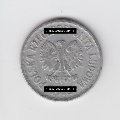 Münzen Polen Umlaufmünze 1957-1985, 1 Zloty 1975 (1) Sammlung