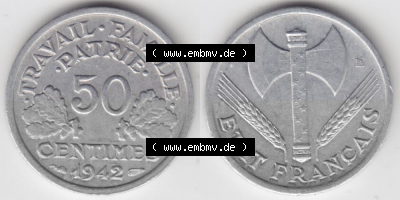Umlaufmünze aus Frankreich in der Francs-Währung Sammlung