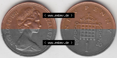 Münze aus Großbritannien Sammlung