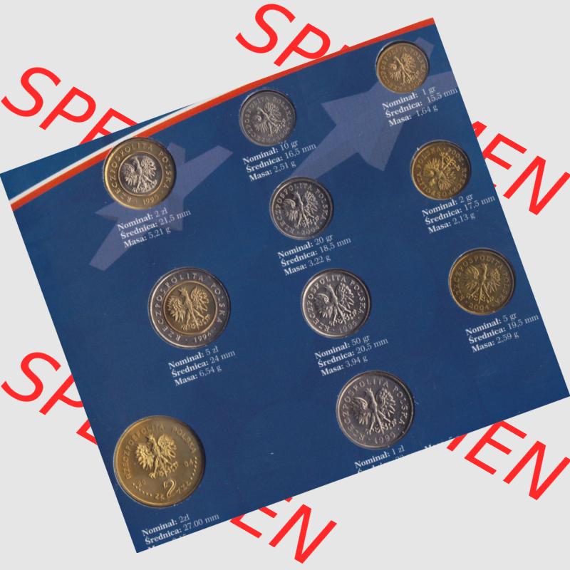 Münzen Polen KMS Umlaufmünze 1995, 1996, 2004 KMS, Münzsatz, Kursmünzensatz (2) Sammlung
