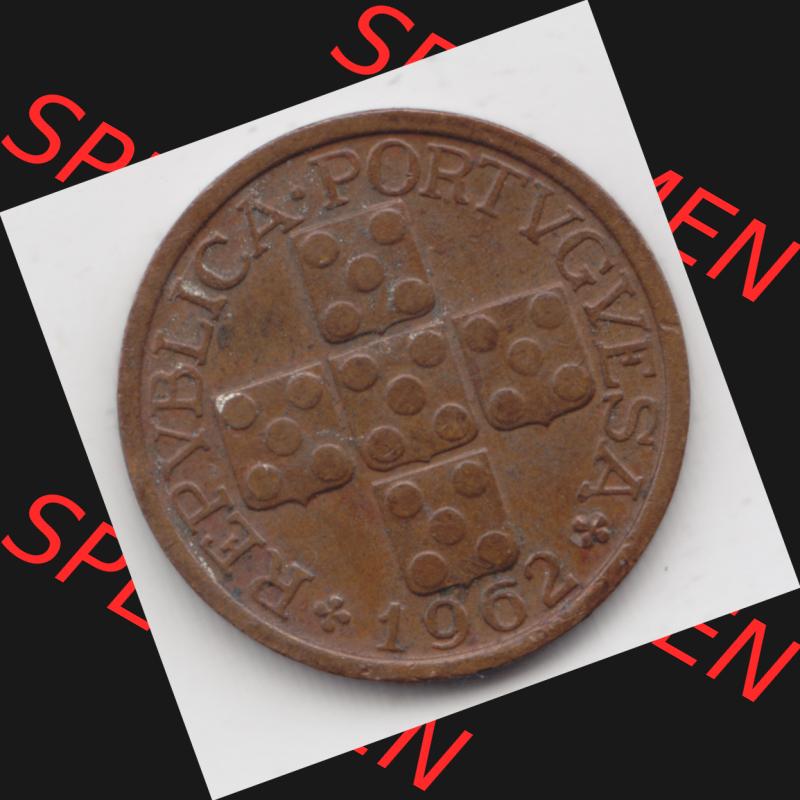 Münzen Portugal Umlaufmünze 1942-1969, 10 Centavos 1962. Rückseite der portugiesischen Umlaufmünze aus Portugal vor der Euro-Einführung in Portugal zum katalogisieren... Sammlung