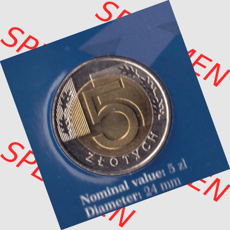 Münzen Polen KMS Umlaufmünze 1996, 5 Zloty (2) Sammlung