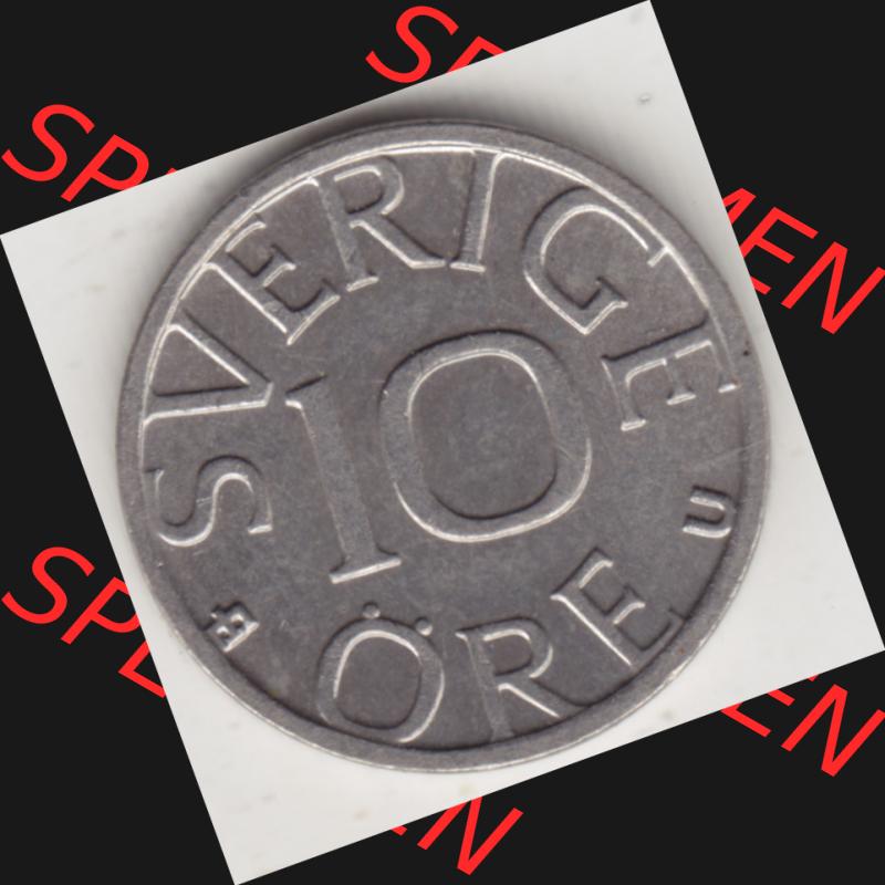 Münzen Schweden Umlaufmünze 1976-1991, 10 Öre 1986. Münzen aus Schweden als Bildmaterial für Sammler und Münzen-Webseiten hier im online Katalog und Datenbank... Sammlung