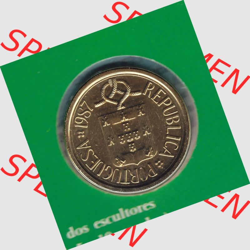 Münzen Portugal KMS Umlaufmünze 1987, 10 Escudo ii. Rückseite der portugiesischen Umlaufmünze aus Portugal vor der Euro-Einführung in Portugal zum katalogisieren im... Sammlung