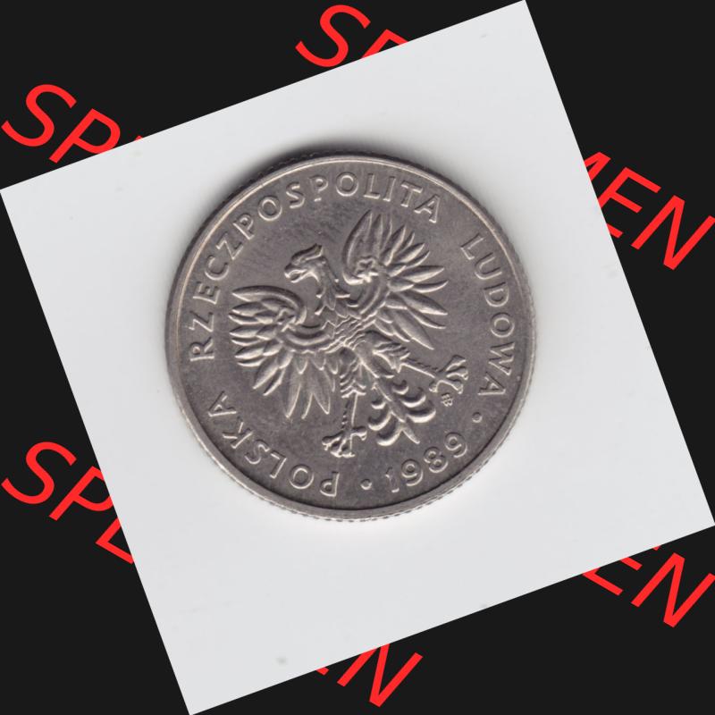 Münzen Polen Umlaufmünze 1989-1990, 20 Zlotych 1989 (1) Sammlung