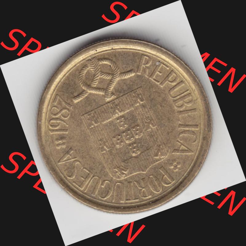 Münzen Portugal Gedenkmünze 1987-1987, 10 Escudo, Conseliio Da Europa, Mundo Rural. Vorderseite der Gedenkmünze aus Portugal zum katalogisieren im Münzen-Katalog... Sammlung