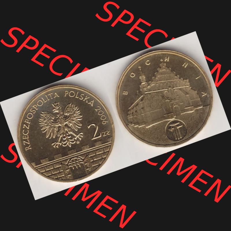 Münzen Polen Gedenkmünze 2006-2006, 2 Zloty, Historische Städte in Polen - Salzberg, Bild mit Vollansicht als Bildmaterial Sammlung