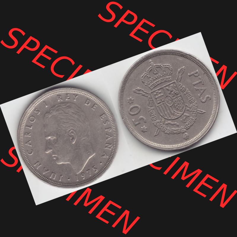 Münzen Spanien Umlaufmünze 1975, 1976-1980, 50 PTas, Peseten 1980, Bild mit Vollansicht als Bildmaterial Sammlung