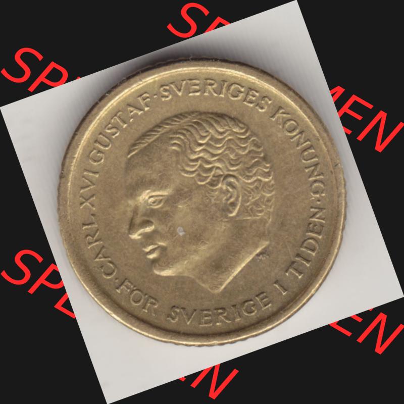 Münzen Schweden Umlaufmünze 1991-2000, 10 Kronen 1992, Bild mit Vorderseite der Münze als Bildmaterial Sammlung